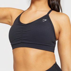 RUCHED TRAINING SPORTS BRA